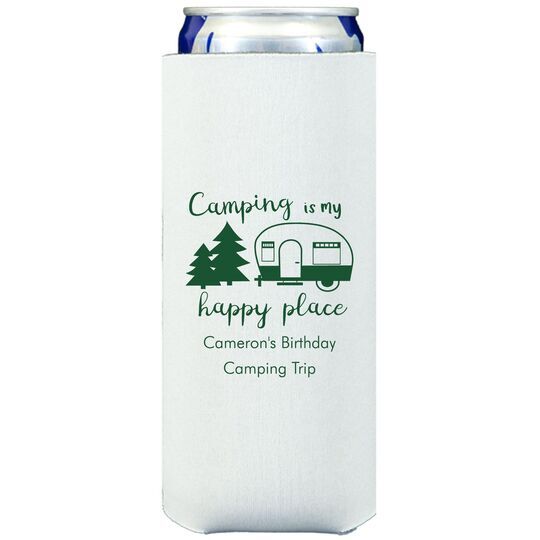Camping Is My Happy Place Collapsible Slim Huggers